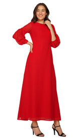Red Georgette Dress
